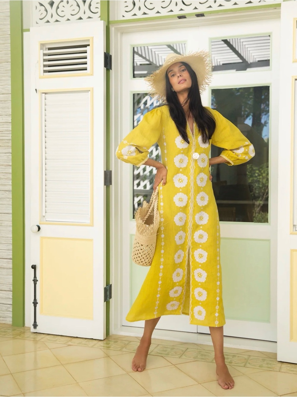Sunshine Embroidered Maxi Dress by